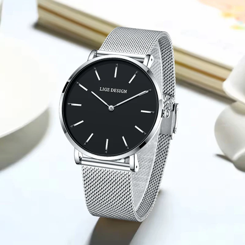 LIGE Creative Women Watch Fashion Sports Waterproof Women's Quartz Wristwatches Ultra Thin Mesh Luxury Chronograph Reloj Mujer
LIGE Creative Women Watch Fashion Sports Waterproof Women's Quartz Wristwatches Ultra Thin Mesh Luxury Chronograph Reloj Mujer