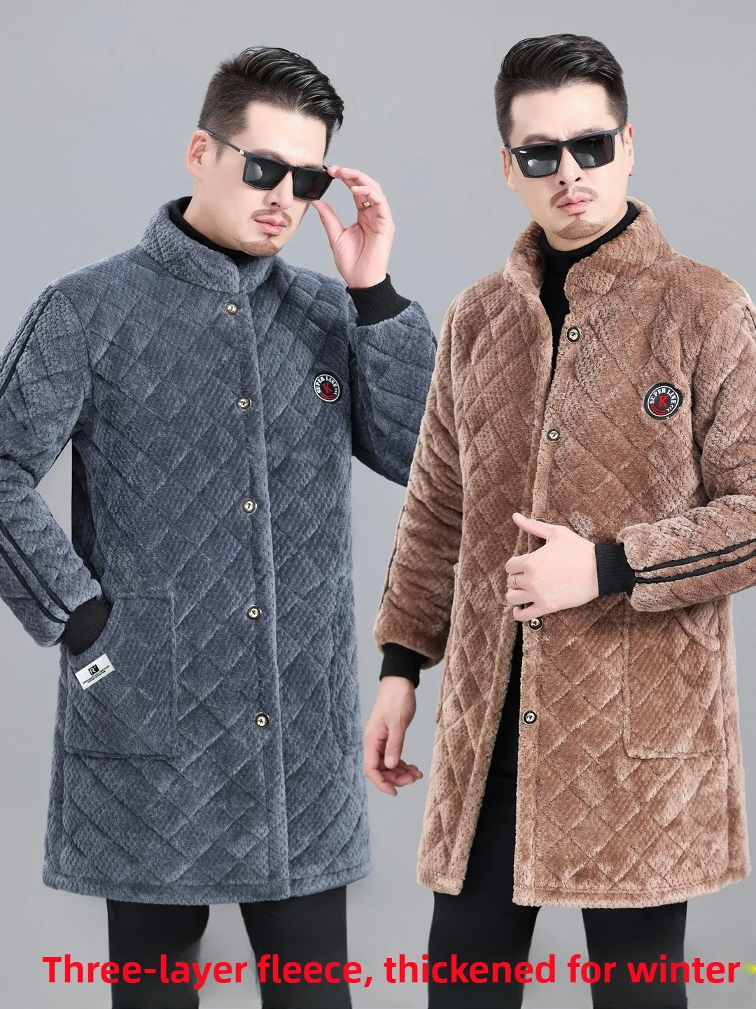 Новая зимняя мужская утепленная хлопковая куртка на флисовой подкладке с воротником-стойкой, теплая домашняя одежда, повседневная однотонная модель с длинными рукавами
Новая зимняя мужская утепленная хлопковая куртка на флисовой подкладке с воротником-стойкой, теплая домашняя одежда, повседневная однотонная модель с длинными рукавами