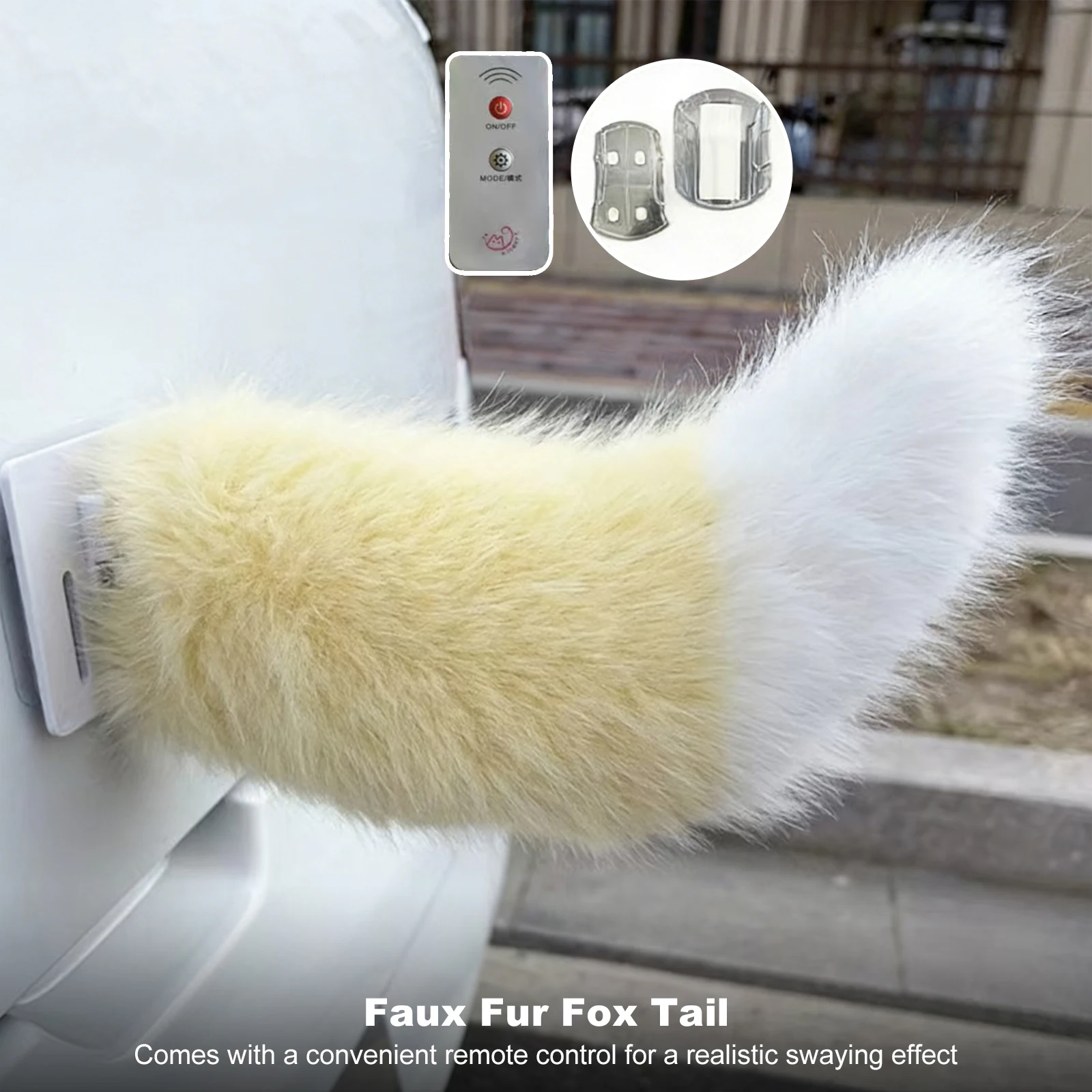 Fluffy Remote Control Electric Car Tail Cute Fuzzy Wagging Moving Tail Easy To Install for Auto Trunk Charm Cosplay Accessory
Fluffy Remote Control Electric Car Tail Cute Fuzzy Wagging Moving Tail Easy To Install for Auto Trunk Charm Cosplay Accessory