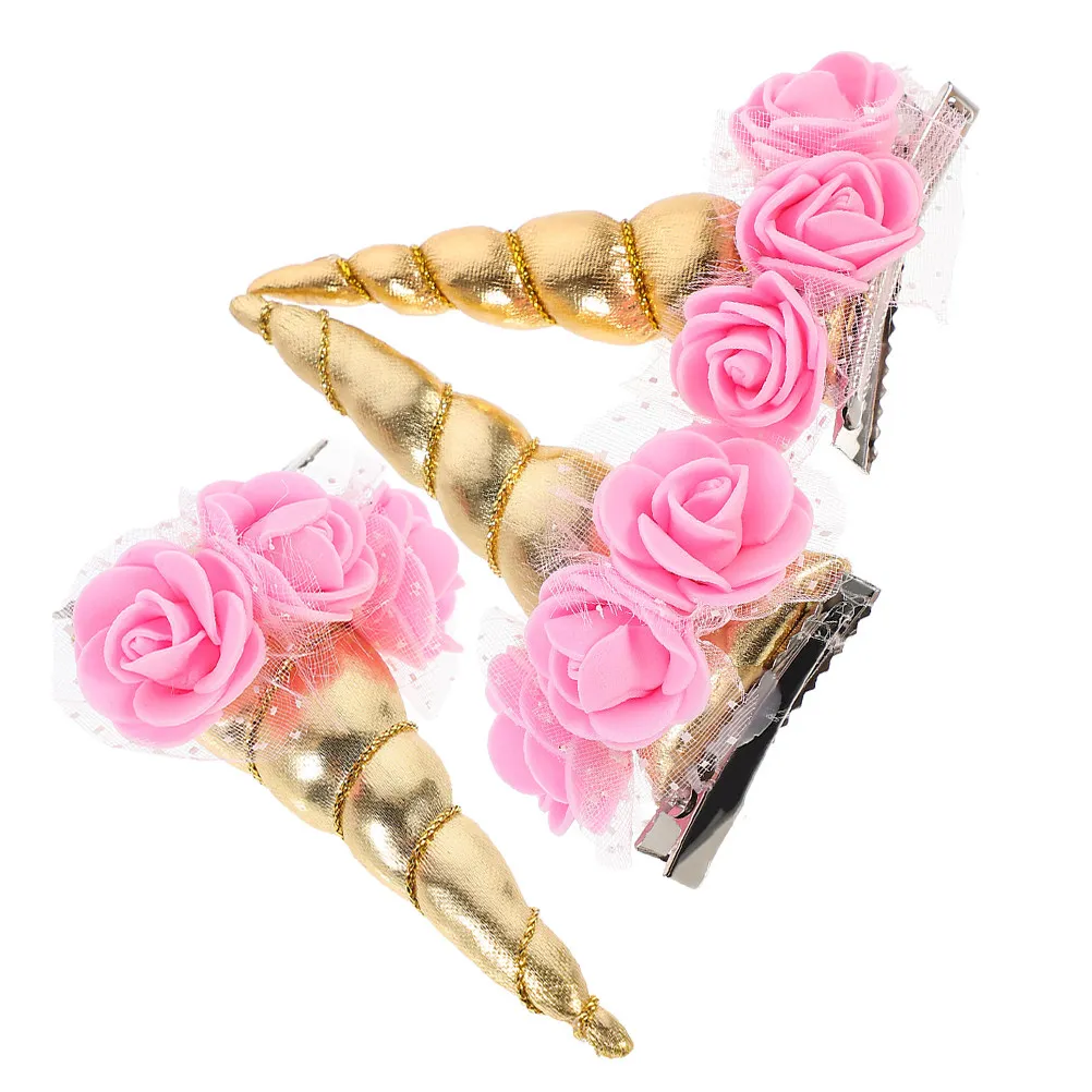 3Pcs Unique Unicorn Horn Hair Clips Barrette Party Hairpin Decorative Hair Accessories for Versatile Use
3Pcs Unique Unicorn Horn Hair Clips Barrette Party Hairpin Decorative Hair Accessories for Versatile Use