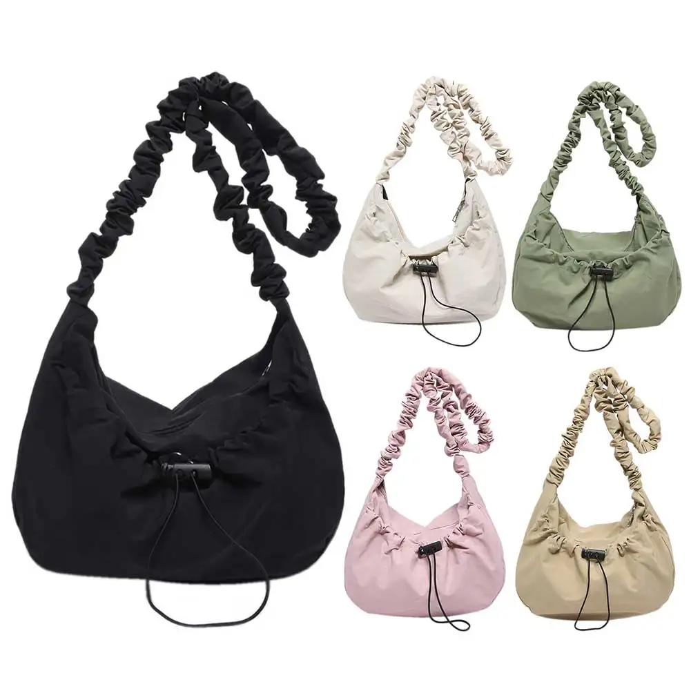 Women Pleated Crossbody Bag Solid Color Drawstring Satchel Bag Large Capacity Cloud Drawstring Hobo Bag Ladies Outdoor Bag
Women Pleated Crossbody Bag Solid Color Drawstring Satchel Bag Large Capacity Cloud Drawstring Hobo Bag Ladies Outdoor Bag