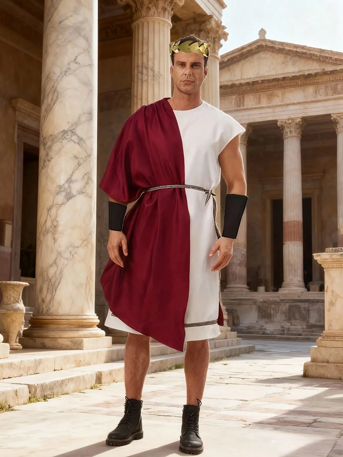 Men's Medieval Roman Greek King Costume
Men's Medieval Roman Greek King Costume