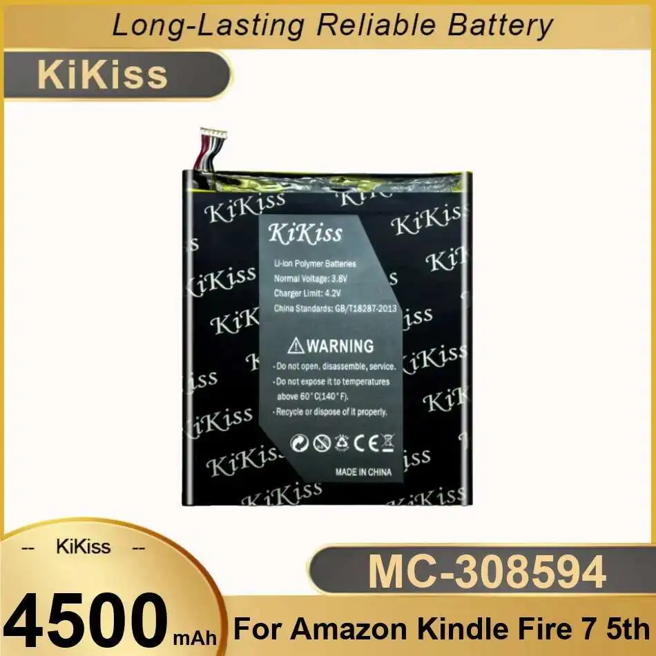 Аккумулятор для планшета 4500 мАч MC-308594 Быстрая зарядка для Amazon Kindle Fire 7 5-го поколения SV98LN Высокая емкость
Аккумулятор для планшета 4500 мАч MC-308594 Быстрая зарядка для Amazon Kindle Fire 7 5-го поколения SV98LN Высокая емкость