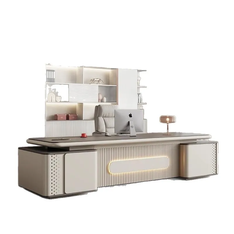 YJQ paint boss office desk and chair combination simple modern, high sense president manager room furniture
YJQ paint boss office desk and chair combination simple modern, high sense president manager room furniture