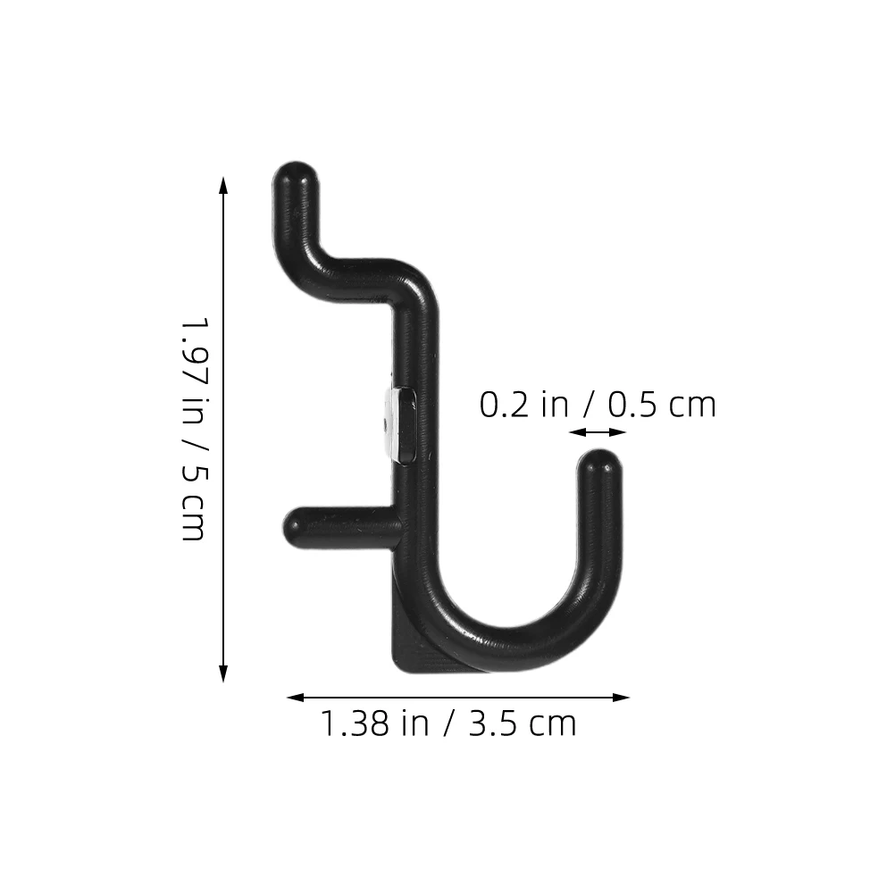 50 Pcs Storage Rack Small Peg Board Hooks Heavy Duty Black Plastic Hangers for Tools Wall Pegboard Hooks Garage Organization
50 Pcs Storage Rack Small Peg Board Hooks Heavy Duty Black Plastic Hangers for Tools Wall Pegboard Hooks Garage Organization
