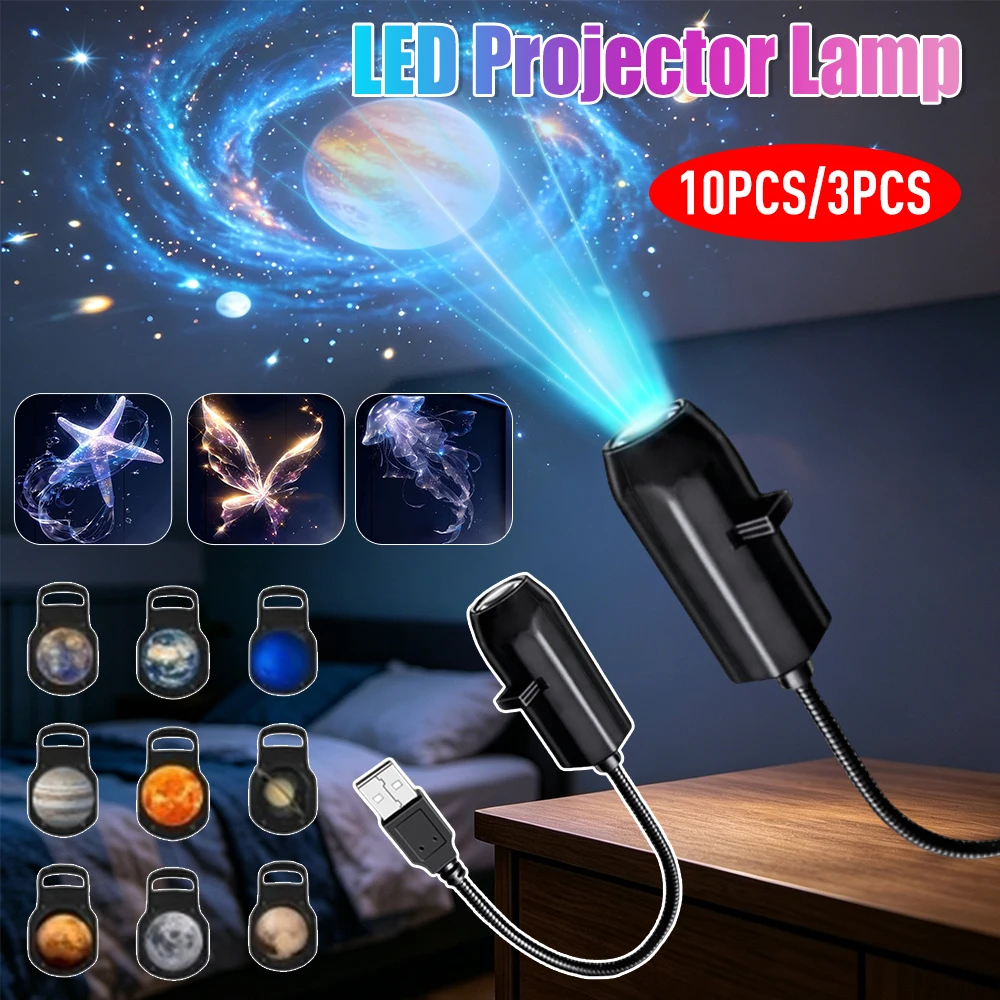 3-10PCS LED Projector Lamp USB Car Atmosphere Projector Light Car Interior Ambient Light Starry Star Light Bedroom Party Decor
3-10PCS LED Projector Lamp USB Car Atmosphere Projector Light Car Interior Ambient Light Starry Star Light Bedroom Party Decor