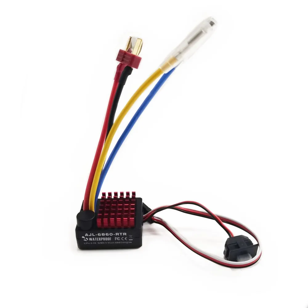 Brushed ESC Speed Controller RC Model 60A 2S 7.4V LiPo Brushed Electronic Speed Controller for 370 390 540 Brushed Motor
Brushed ESC Speed Controller RC Model 60A 2S 7.4V LiPo Brushed Electronic Speed Controller for 370 390 540 Brushed Motor