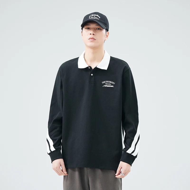Autumn Tshirt Men Streetwear Fashion Splice Loose Casual Plus Size Long Sleeve Pullover Polo Shirts Cityboy Oversize T Shirt
Autumn Tshirt Men Streetwear Fashion Splice Loose Casual Plus Size Long Sleeve Pullover Polo Shirts Cityboy Oversize T Shirt