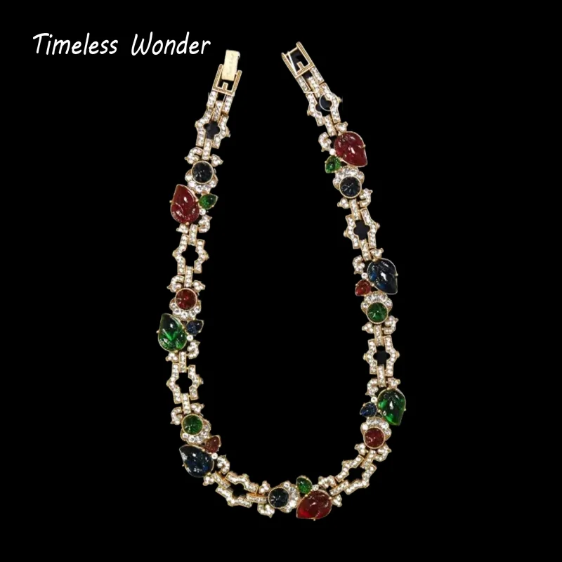 Timeless Wonder Fancy Zircon Geo Glass Floral Pave Necklace Button Earrings Women Designer Fine Jewelry Set Rare Vintage 4612
Timeless Wonder Fancy Zircon Geo Glass Floral Pave Necklace Button Earrings Women Designer Fine Jewelry Set Rare Vintage 4612