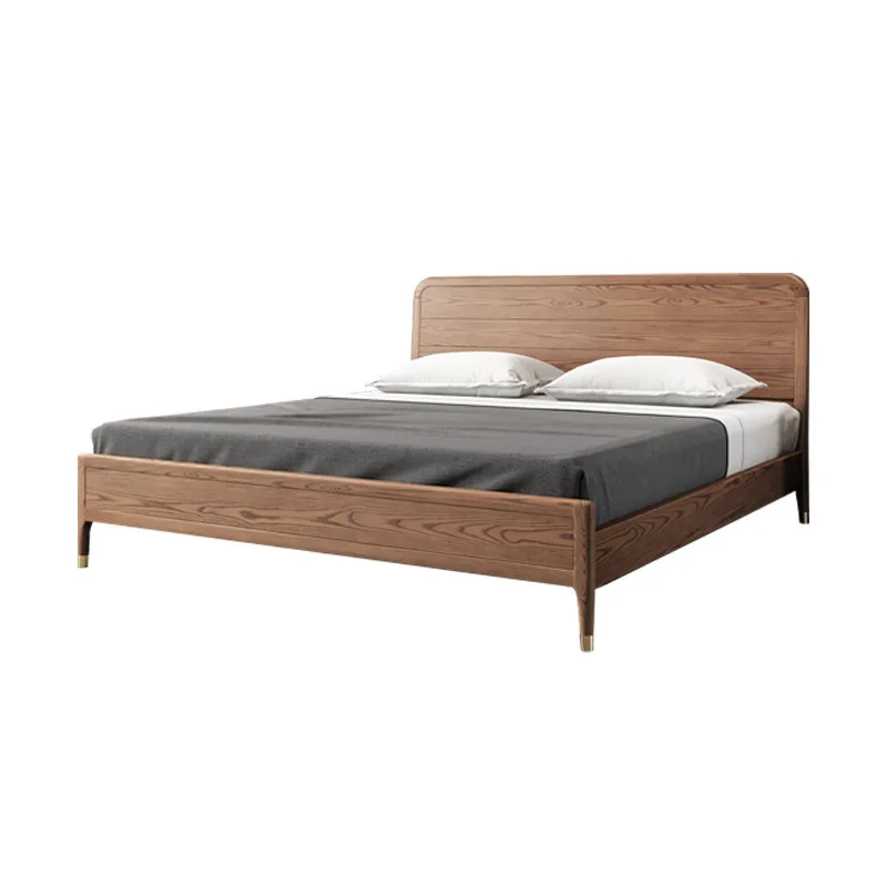 Nordic solid wood bed, adjustable modern simple high box solid wood bed 
Nordic solid wood bed, adjustable modern simple high box solid wood bed