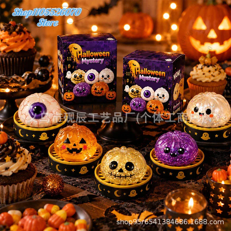 Halloween Glitter Dumpling Squishy Toy, Ghost Pumpkin Eyeball Slow Rising Stress Relief Squeeze Toy For Halloween Party
Halloween Glitter Dumpling Squishy Toy, Ghost Pumpkin Eyeball Slow Rising Stress Relief Squeeze Toy For Halloween Party
