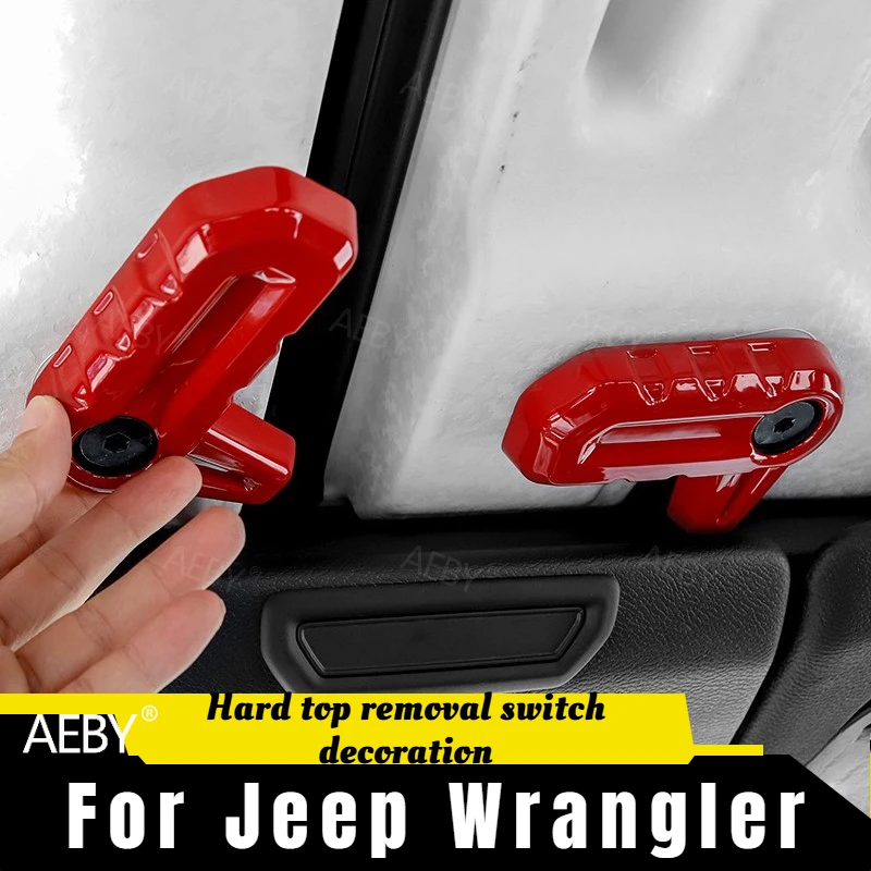 For Jeep Wrangler 2018 Hardtop latch cover trim,Hardtop release switch knob cover,Roof hard top removal switch decoration
For Jeep Wrangler 2018 Hardtop latch cover trim,Hardtop release switch knob cover,Roof hard top removal switch decoration
