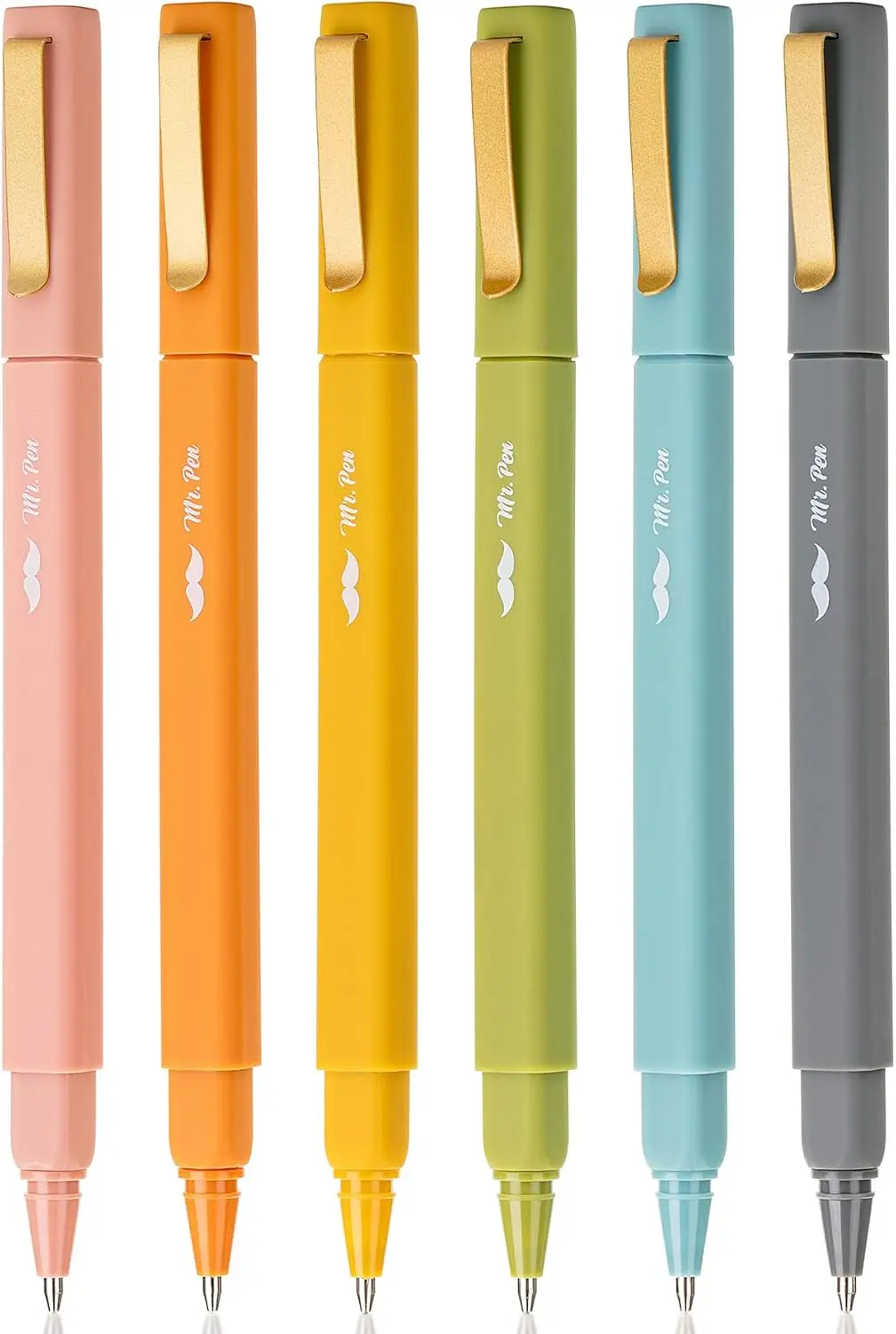 Mr. Pen - Aesthetic 6 Pack, Black Ink, Fast Dry, No Smear Bible Pens No Bleed Through, Fine Point for Note Taking
Mr. Pen - Aesthetic 6 Pack, Black Ink, Fast Dry, No Smear Bible Pens No Bleed Through, Fine Point for Note Taking