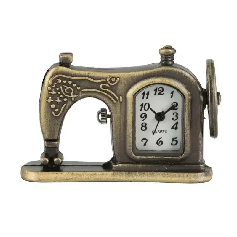 Unique Distinctive Sawing Machine Shape Pocket Watch Open Face Quartz Rectangle Dial with Arabic Numerals Pendant Clock
Unique Distinctive Sawing Machine Shape Pocket Watch Open Face Quartz Rectangle Dial with Arabic Numerals Pendant Clock