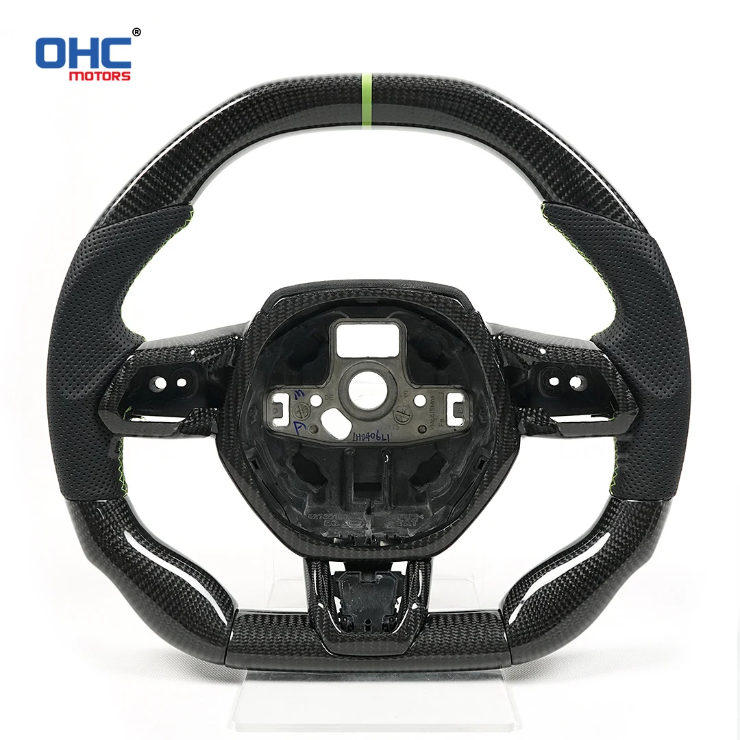 OHC For Lamborghini Carbon Fiber Steering Wheel Flat Sport Leather Customized Lmprove Driving Experience
OHC For Lamborghini Carbon Fiber Steering Wheel Flat Sport Leather Customized Lmprove Driving Experience