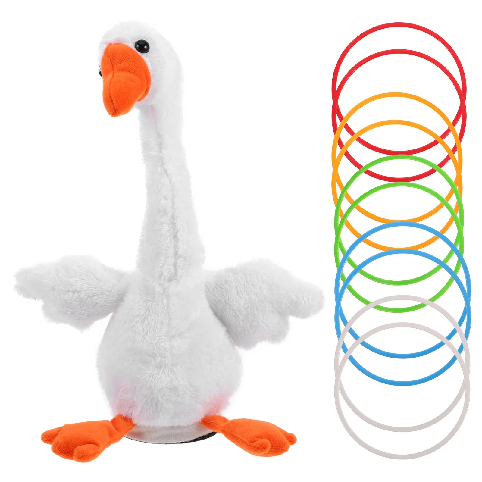 1Set Tossing Ring Set Cartoon Goose Electric Interactive Game for Kids Kindergarten Hand Eye Coordination Throwing Rings Kit
1Set Tossing Ring Set Cartoon Goose Electric Interactive Game for Kids Kindergarten Hand Eye Coordination Throwing Rings Kit