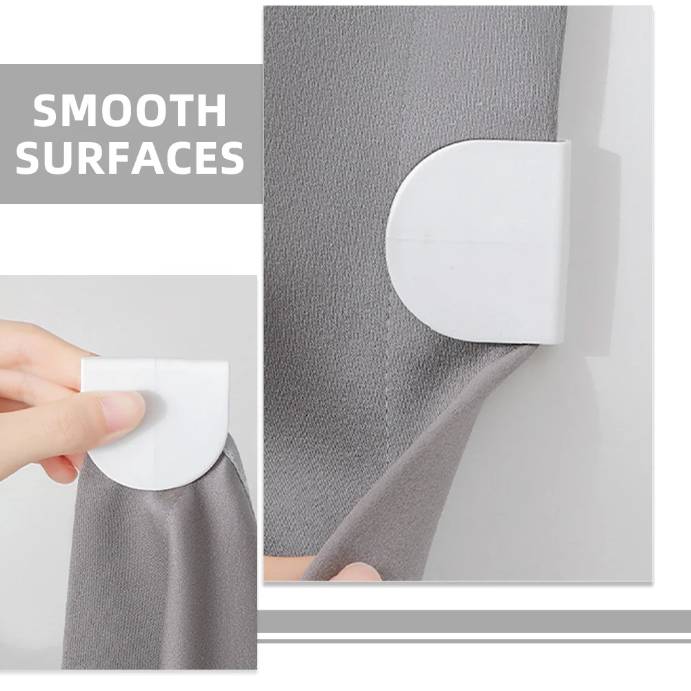 4Pcs Shower Curtain Clips Adhesive Windproof Splash Guard Clamps for Bathtub Side No Tools Needed Reusable Fixing Clips
4Pcs Shower Curtain Clips Adhesive Windproof Splash Guard Clamps for Bathtub Side No Tools Needed Reusable Fixing Clips