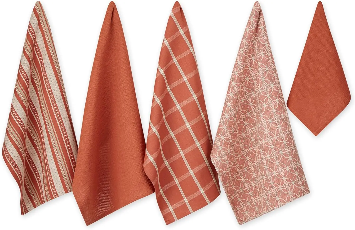 Assorted Woven Kitchen Set, 5 Piece: 4 Dishtowels 18x28 & 1 Dishcloth 13x13, Cotton
Assorted Woven Kitchen Set, 5 Piece: 4 Dishtowels 18x28 & 1 Dishcloth 13x13, Cotton