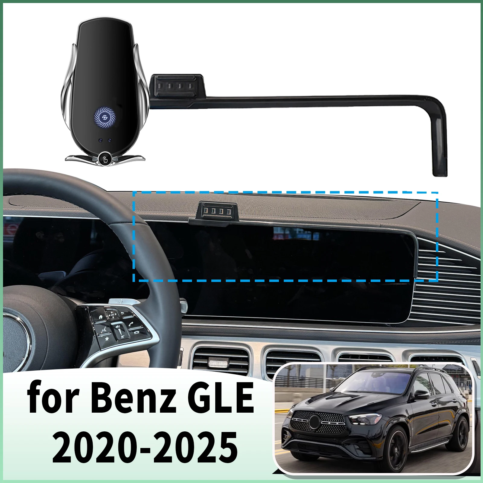 fit for Mercedes-Benz GLE 2020 2021-2025 W167 Specific Dashboard Navigation Phone Holder Mount Design Car accessoires 
fit for Mercedes-Benz GLE 2020 2021-2025 W167 Specific Dashboard Navigation Phone Holder Mount Design Car accessoires