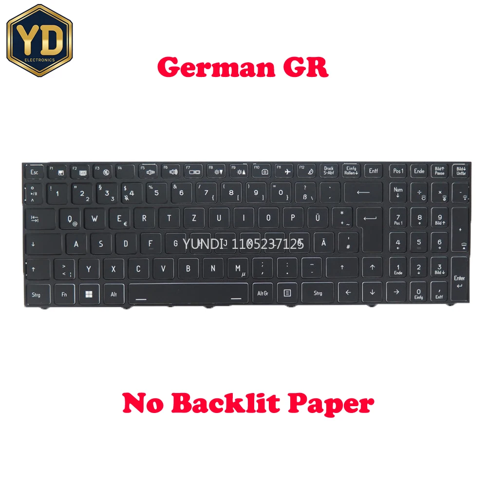 YD Laptop NO Backlit Keyboard For CLEVO L240TU L240 WIN11 L240LU L260 L260TU L261LU/XLU English US United Kingdom UK German GR N
YD Laptop NO Backlit Keyboard For CLEVO L240TU L240 WIN11 L240LU L260 L260TU L261LU/XLU English US United Kingdom UK German GR N