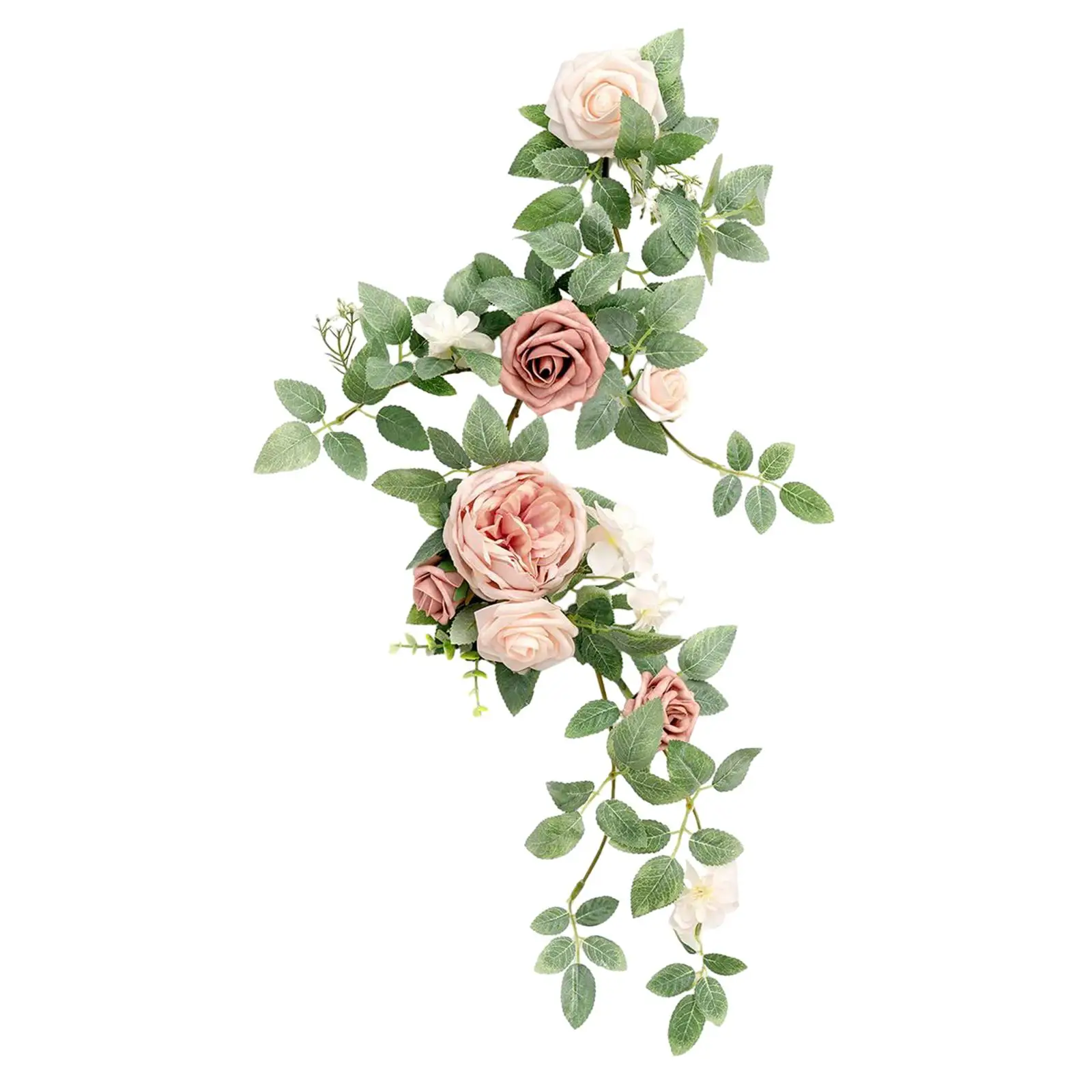 Artificial Flower Swag Handmade Rustic Green Leaves Hanging Centerpiece Garland for Backdrop Front Door Reception Arbor Decor
Artificial Flower Swag Handmade Rustic Green Leaves Hanging Centerpiece Garland for Backdrop Front Door Reception Arbor Decor