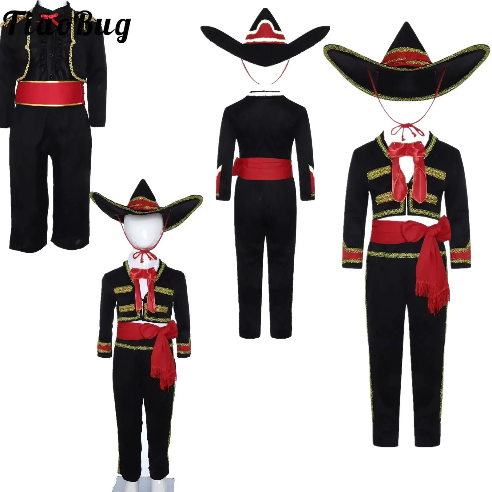 Mariachi Costume Outfits for Boys Mexican Charro Costumes Role Play National Holidays for Halloween Cosplay Themed Party
Mariachi Costume Outfits for Boys Mexican Charro Costumes Role Play National Holidays for Halloween Cosplay Themed Party