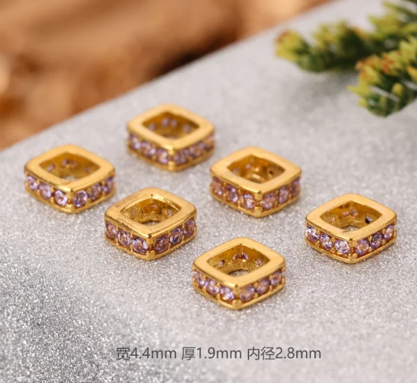 18k real gold spacers square shape stoppers for bracelets karat gold jewelry accessories purple zircons jump rings
18k real gold spacers square shape stoppers for bracelets karat gold jewelry accessories purple zircons jump rings