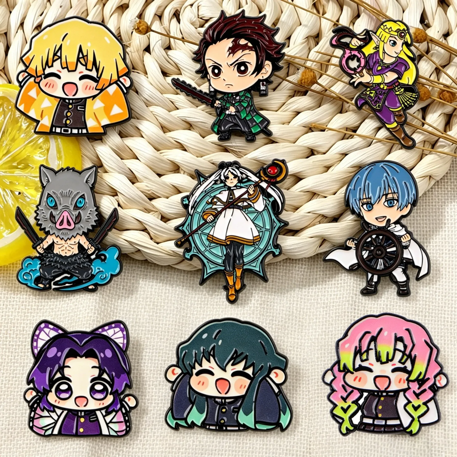 Anime Figures Enamel Pin Manga Badge On Backpack Lapel Pins Cute Brooches for Jackets Cosplay Accessories Gift Toys
Anime Figures Enamel Pin Manga Badge On Backpack Lapel Pins Cute Brooches for Jackets Cosplay Accessories Gift Toys