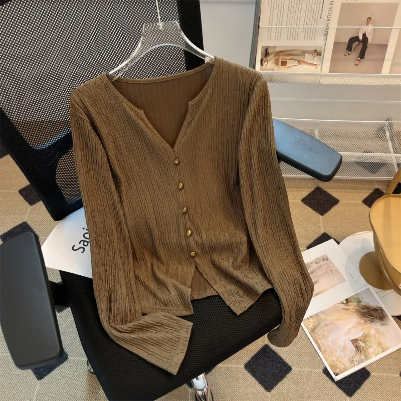 Oversized Women Solid Color Thin Knitshirts Fashion Spring V Neck Long Sleeve Blouse Loose Simple Female Tops
Oversized Women Solid Color Thin Knitshirts Fashion Spring V Neck Long Sleeve Blouse Loose Simple Female Tops