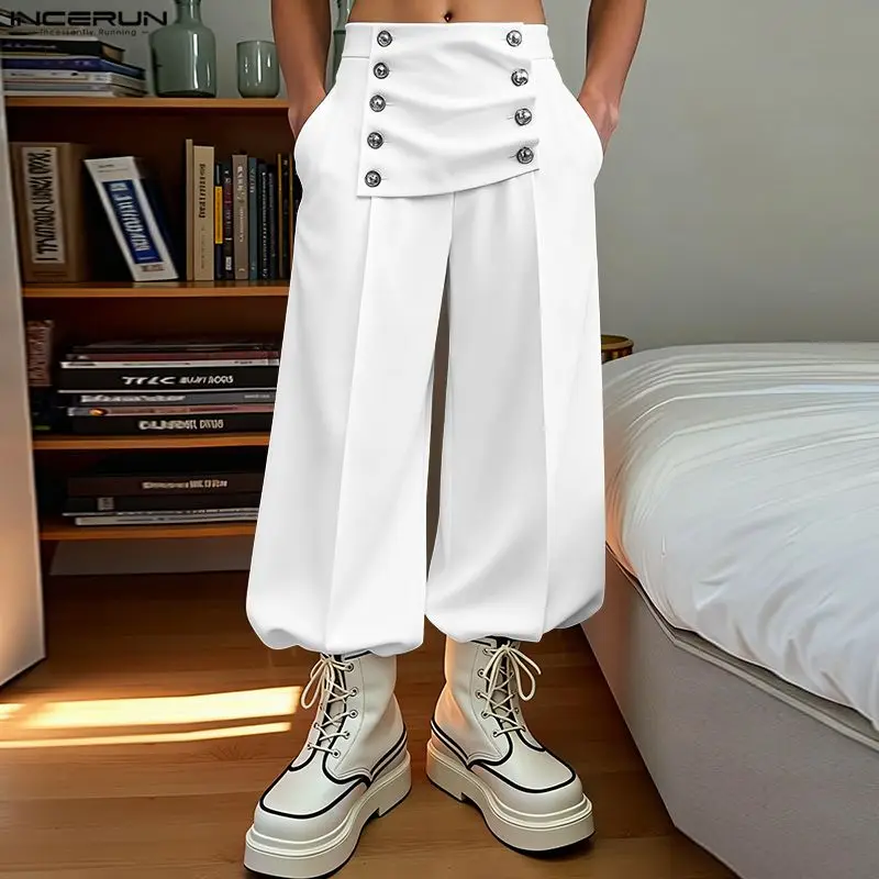 INCERUN мужские брюки однотонные двубортные джоггеры повседневные брюки мужские 2026 уличная одежда свободные модные мужские широкие брюки
INCERUN мужские брюки однотонные двубортные джоггеры повседневные брюки мужские 2026 уличная одежда свободные модные мужские широкие брюки