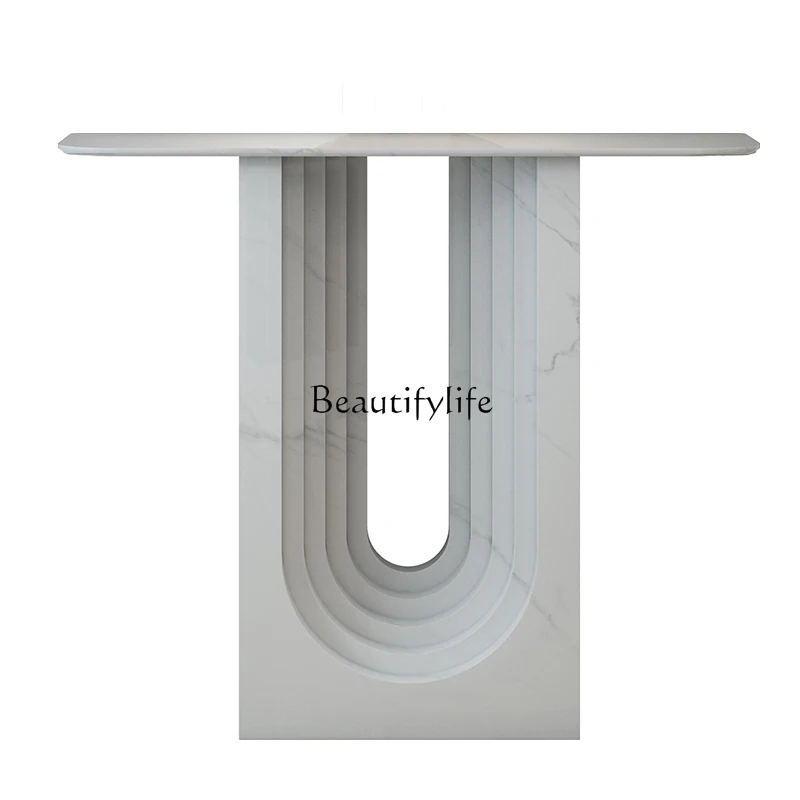 Italian minimalist porch cabinet living room modern light luxury imitation marble wall decoration table
Italian minimalist porch cabinet living room modern light luxury imitation marble wall decoration table