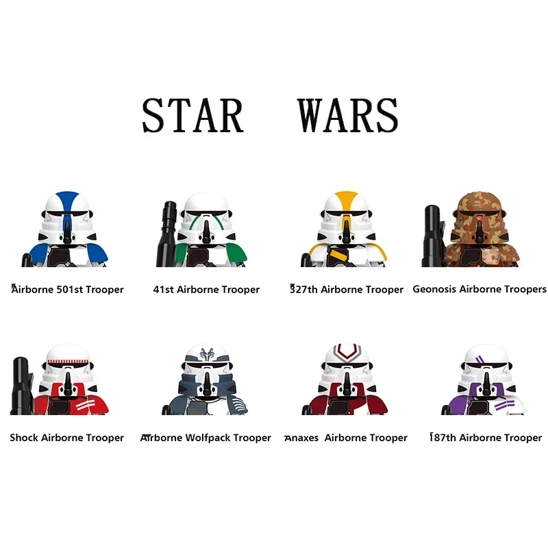 G0131 G0127 Star Wars Clone Troopers Imperial Stormtrooper 501st Regiment Mini Robot Figure Toy Bricks Assembling Doll Present
G0131 G0127 Star Wars Clone Troopers Imperial Stormtrooper 501st Regiment Mini Robot Figure Toy Bricks Assembling Doll Present