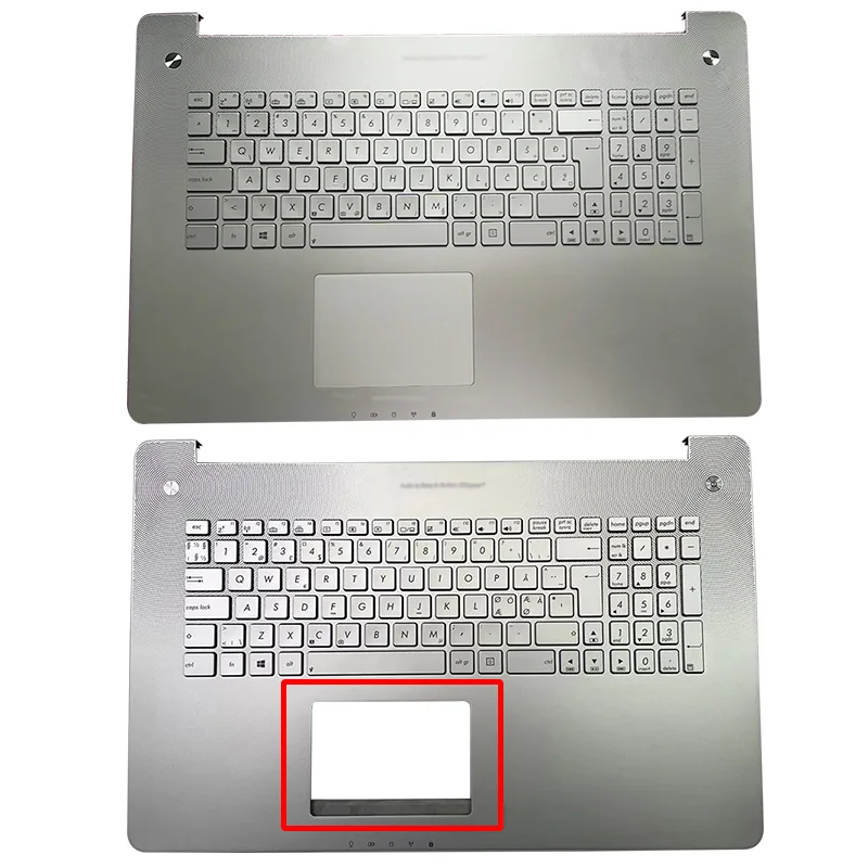 Новый ноутбук для ASUS N750 N750J N750G N750JV N750JK, верхний чехол для упора для рук, клавиатура с подсветкой, чехол для сенсорной панели
Новый ноутбук для ASUS N750 N750J N750G N750JV N750JK, верхний чехол для упора для рук, клавиатура с подсветкой, чехол для сенсорной панели