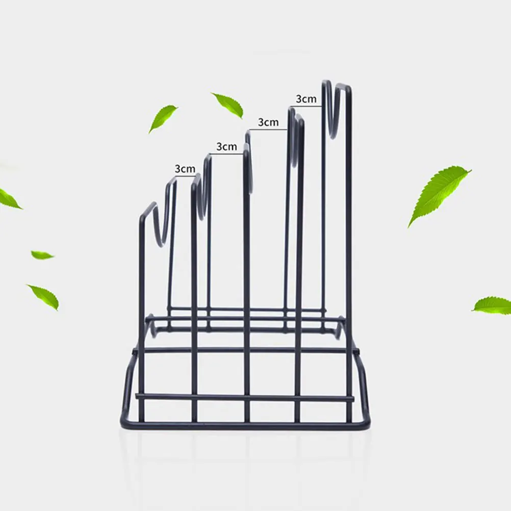 Kitchen Storage Rack Black Drying Pot Lid Rack Cutting Board Holder Multifunctional Hollow Design Corrosion
Kitchen Storage Rack Black Drying Pot Lid Rack Cutting Board Holder Multifunctional Hollow Design Corrosion