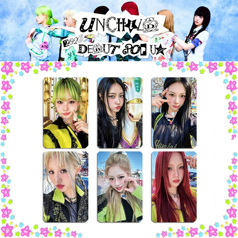 6Pcs/Set UNCHILD 《We Are UNCHILD》 New Song BEAUTIFUL HD Printd Personal Card Tina Ako Evon Haeun Daniela Photocards Fans Gift
6Pcs/Set UNCHILD 《We Are UNCHILD》 New Song BEAUTIFUL HD Printd Personal Card Tina Ako Evon Haeun Daniela Photocards Fans Gift
