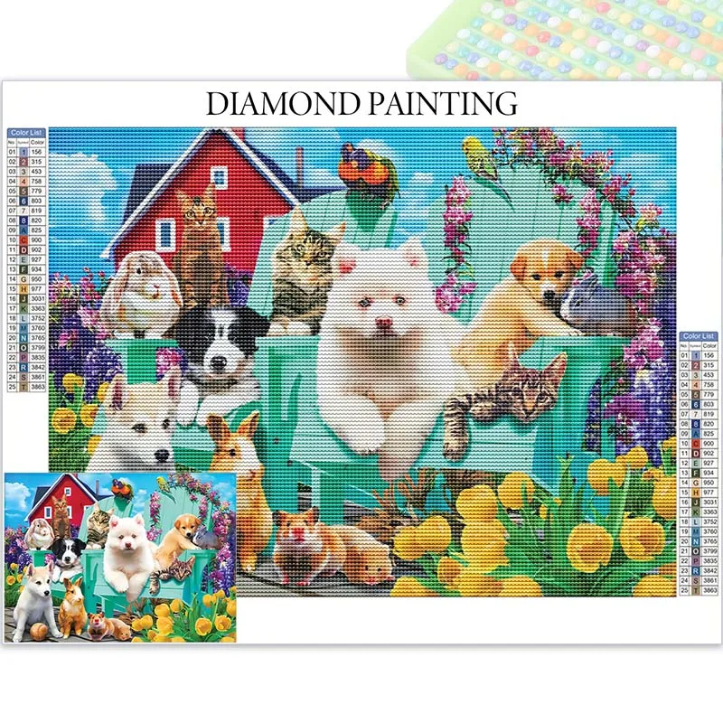 Puppies And Kittens New Arrivals Diamond Paintings Joyful Animals Full Rhinestones Cross Stitch Productos Crafts Supplies Adults
Puppies And Kittens New Arrivals Diamond Paintings Joyful Animals Full Rhinestones Cross Stitch Productos Crafts Supplies Adults
