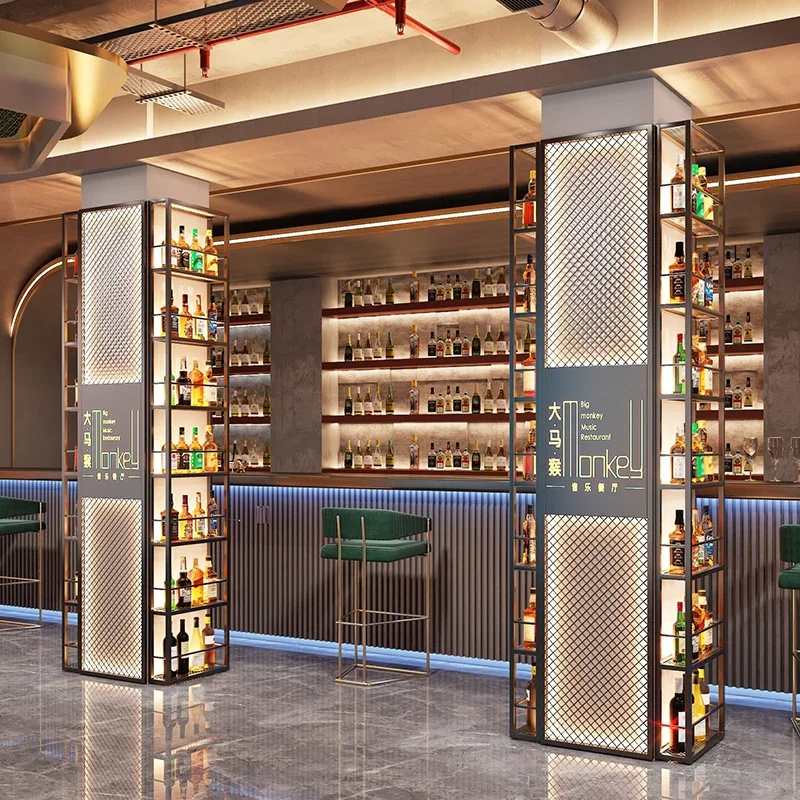 Commercial Bottle Display Wine Cabinets Bar Storage Club Industrial Retail Wine Rack Modern Cellar Barra De Vino Hotel Furniture
Commercial Bottle Display Wine Cabinets Bar Storage Club Industrial Retail Wine Rack Modern Cellar Barra De Vino Hotel Furniture