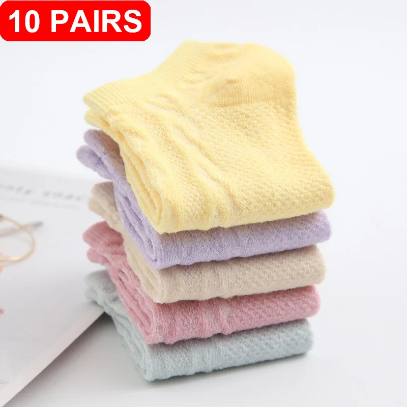 10 Pairs/Lot Summer New Womens Solid Short Tube Boat Socks Leisure Candy Breathable Boat Socks Womens Mesh Sock Calcetines Mujer
10 Pairs/Lot Summer New Womens Solid Short Tube Boat Socks Leisure Candy Breathable Boat Socks Womens Mesh Sock Calcetines Mujer