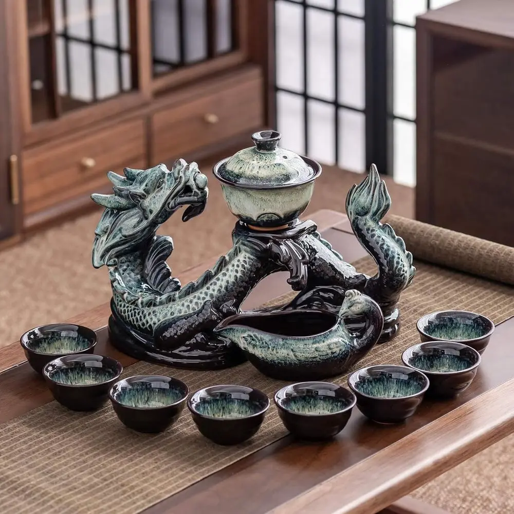 Ceic Teapot with Inuser Semi Automatic Tea Set Magic Teapot with 8 cups Gradient Color (Gradient Dragon- A)
Ceic Teapot with Inuser Semi Automatic Tea Set Magic Teapot with 8 cups Gradient Color (Gradient Dragon- A)