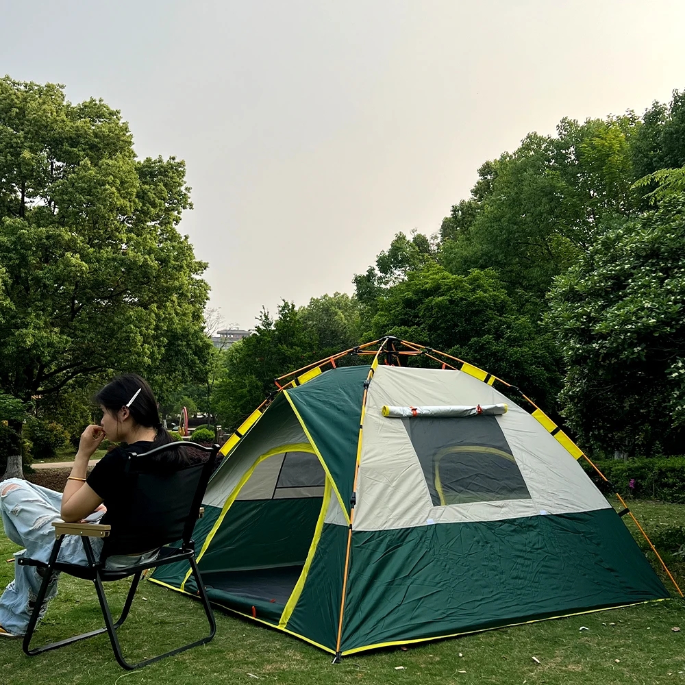 A camping tent suitable for 3-4 people, automatic pop-up tent, family tent, suitable for camping hiking backpacking
A camping tent suitable for 3-4 people, automatic pop-up tent, family tent, suitable for camping hiking backpacking