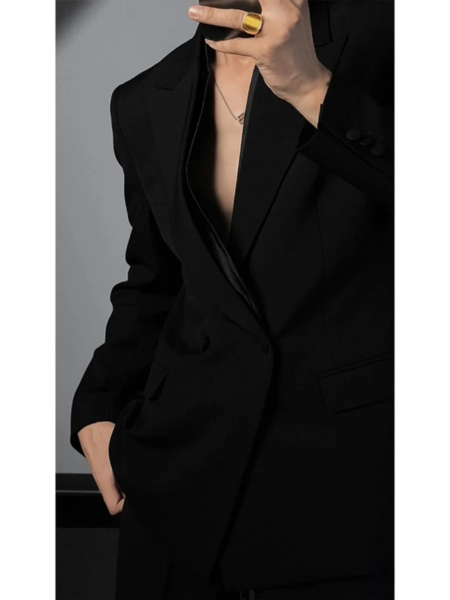 Spring 2024 High-Definition Black Slim-Fit Business Casual Suit Set Simple Style Long Sleeve Youth Fashion Set for Men
Spring 2024 High-Definition Black Slim-Fit Business Casual Suit Set Simple Style Long Sleeve Youth Fashion Set for Men