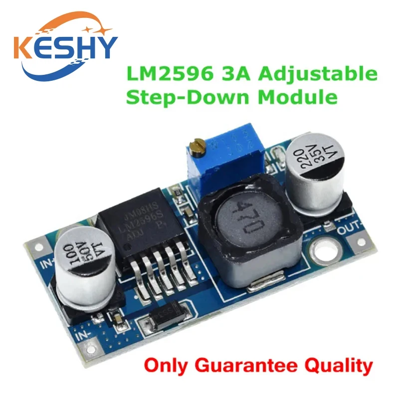 LM2596 Step Down Module DC to DC Adjustable Buck Converter Voltage Regulator Conversion Power Supply Module LM2596
LM2596 Step Down Module DC to DC Adjustable Buck Converter Voltage Regulator Conversion Power Supply Module LM2596