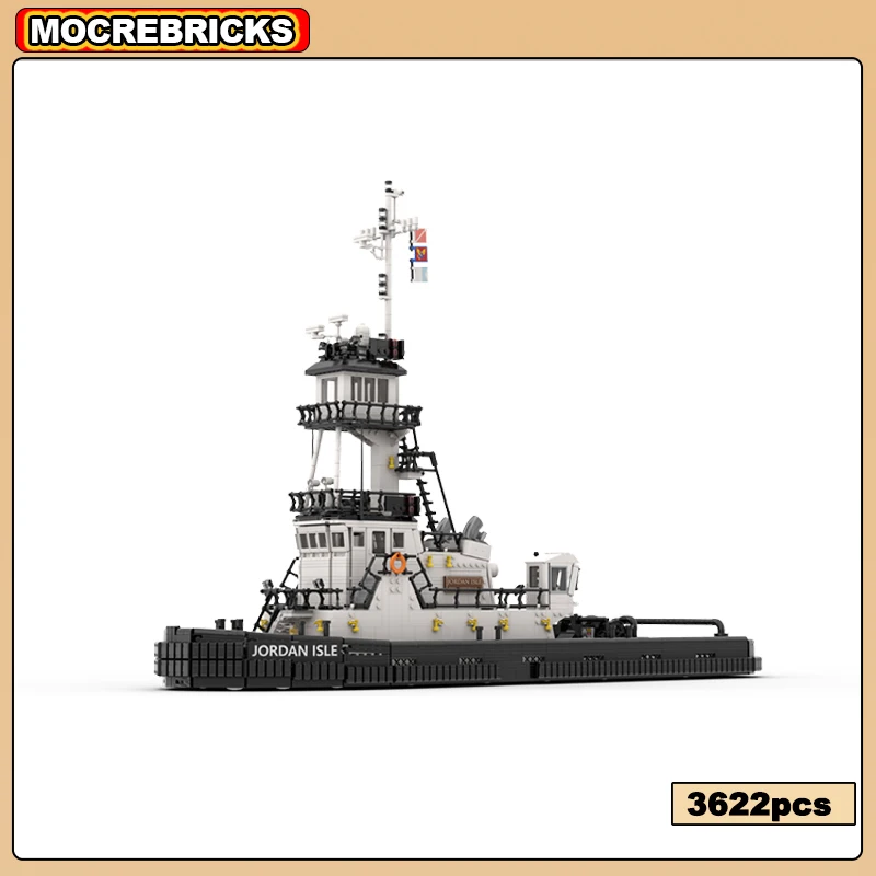 3622pcs MOC-125156 City Port Patapsco Class Tugboat Building Block Assembly Model Jordan Isle Tug Technology Bricks Toys Gifts
3622pcs MOC-125156 City Port Patapsco Class Tugboat Building Block Assembly Model Jordan Isle Tug Technology Bricks Toys Gifts