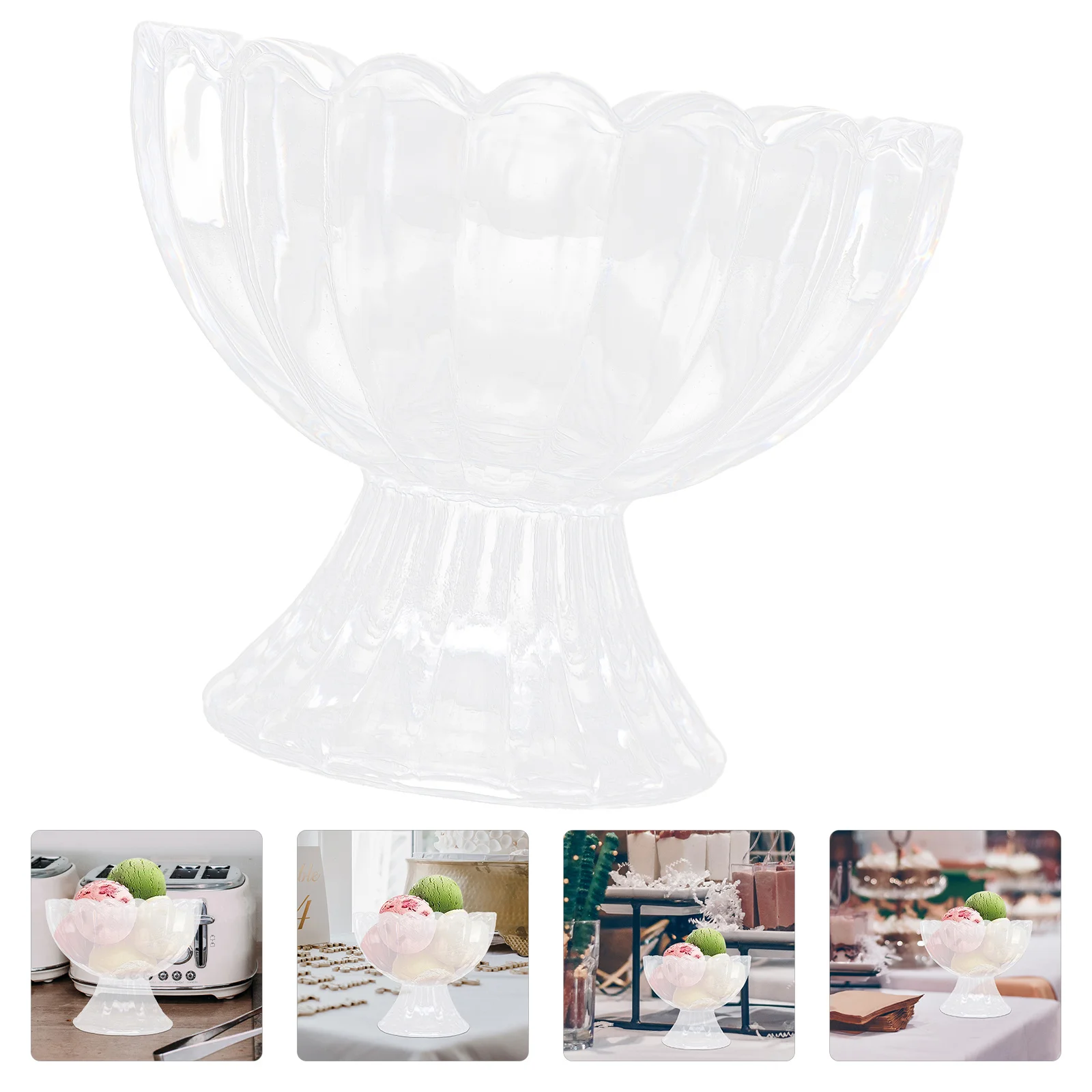 6Pcs Clear Dessert Cups Glass Ice Cream Bowls Footed Crystal Pudding Glasses for Home Party Bar Use Ice Cream Bowls
6Pcs Clear Dessert Cups Glass Ice Cream Bowls Footed Crystal Pudding Glasses for Home Party Bar Use Ice Cream Bowls