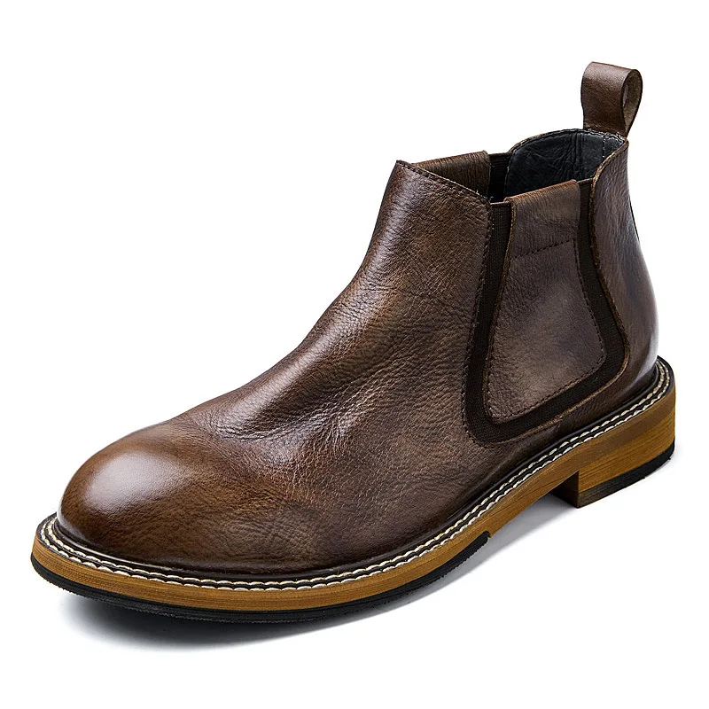 Winter Warm Mens Genuine Leather Chelsea Boots Luxury Genuine Leathe Daily Retro British Style Casual Business Social Shoes Man
Winter Warm Mens Genuine Leather Chelsea Boots Luxury Genuine Leathe Daily Retro British Style Casual Business Social Shoes Man