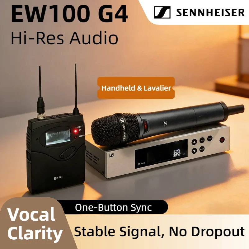Профессиональная беспроводная микрофонная система SENNHEISER EW100G4 для конференций, выступлений и гидов. Профессиональный комплект.
Профессиональная беспроводная микрофонная система SENNHEISER EW100G4 для конференций, выступлений и гидов. Профессиональный комплект.