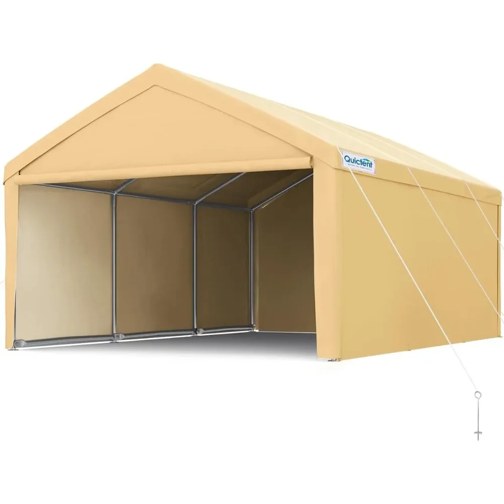 13’x20’ Heavy Duty Carport Car Canopy Galvanized Car Boat Shelter with Removable Sidewalls, Reinforced Top Poles and Ground Bar
13’x20’ Heavy Duty Carport Car Canopy Galvanized Car Boat Shelter with Removable Sidewalls, Reinforced Top Poles and Ground Bar