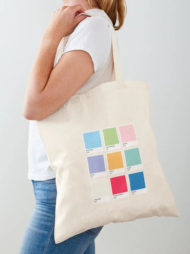 Twice Pantone Cards Tote Bag tote bags aesthetic Cloth bag Portable shopping bag Lady bags
Twice Pantone Cards Tote Bag tote bags aesthetic Cloth bag Portable shopping bag Lady bags