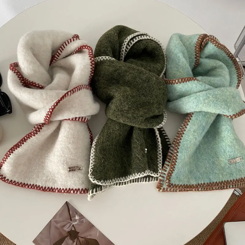 Sky Blue Wool Blend Hemming Scarf Women's Autumn and Winter 2024 New Solid Color Scarf Is Not Tied
Sky Blue Wool Blend Hemming Scarf Women's Autumn and Winter 2024 New Solid Color Scarf Is Not Tied