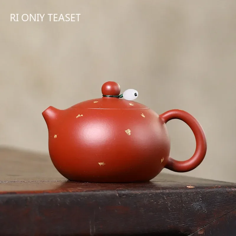 170ml Chinese Yixing Raw Ore Purple Clay Teapots Famous Handmade Xishi Tea Pot Dahongpao Beauty Kettle Zisha Tea Set Teaware
170ml Chinese Yixing Raw Ore Purple Clay Teapots Famous Handmade Xishi Tea Pot Dahongpao Beauty Kettle Zisha Tea Set Teaware
